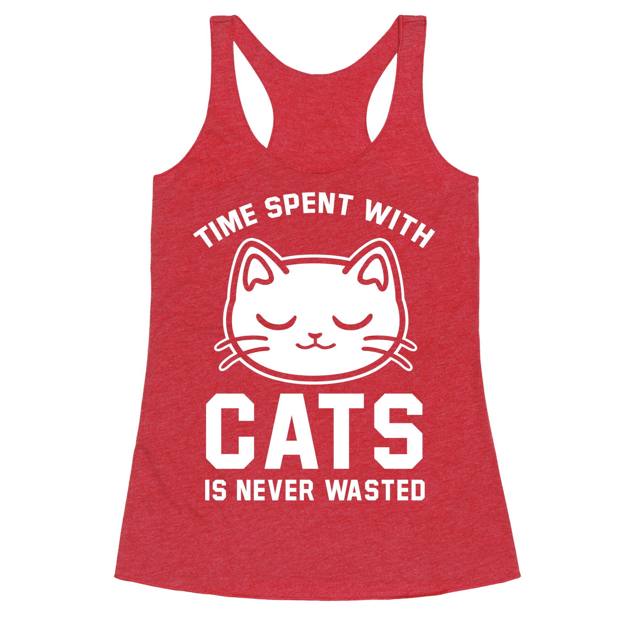 Time Spent With Cats Racerback Tank